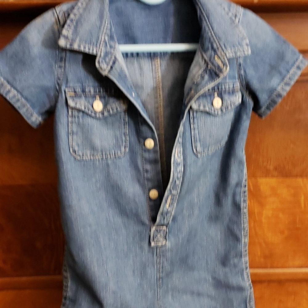 BABY GAP DENIM JUMPER 12-14 MTHS - Picture 1 of 7